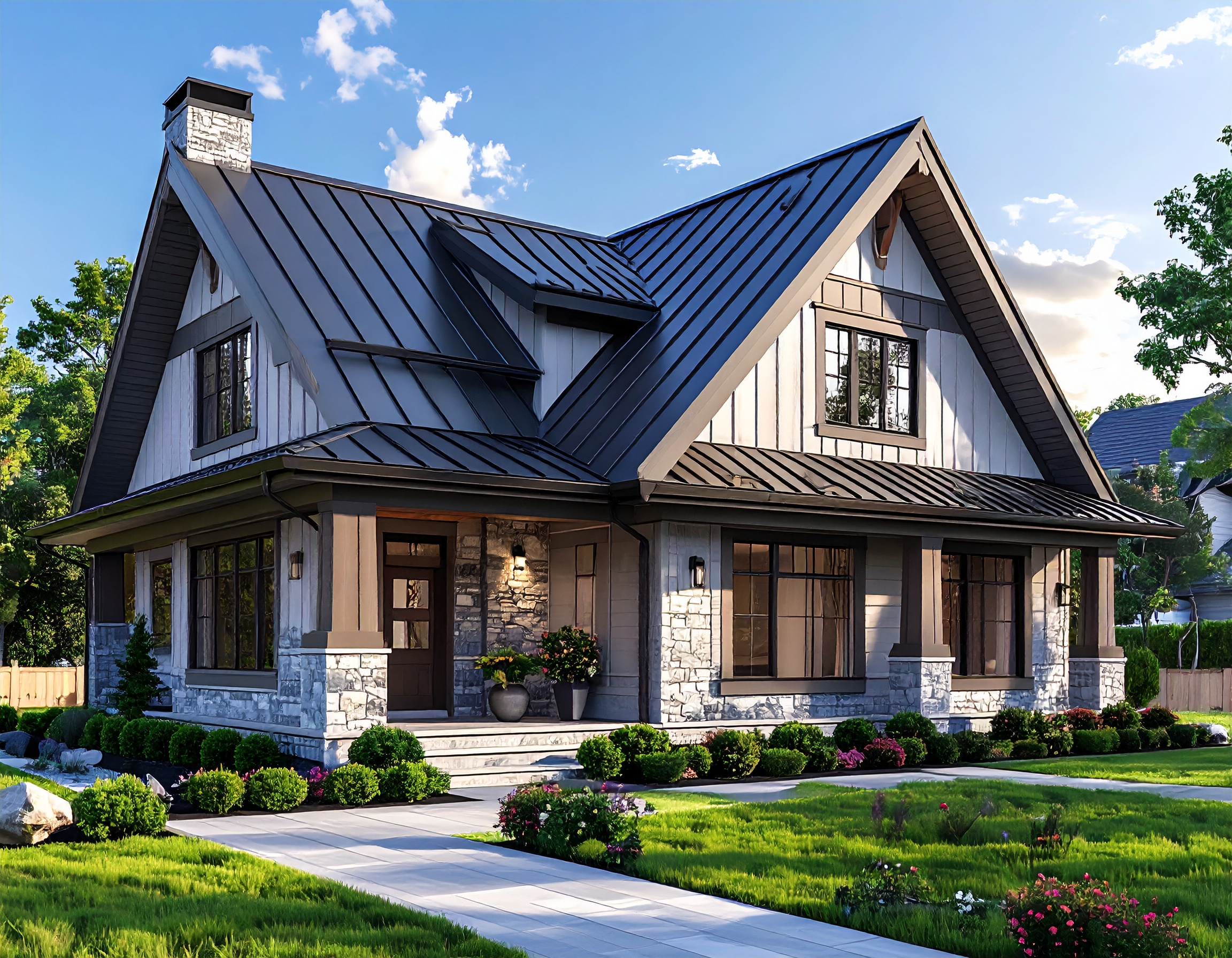 Metallbedachung – Einfamilienhaus